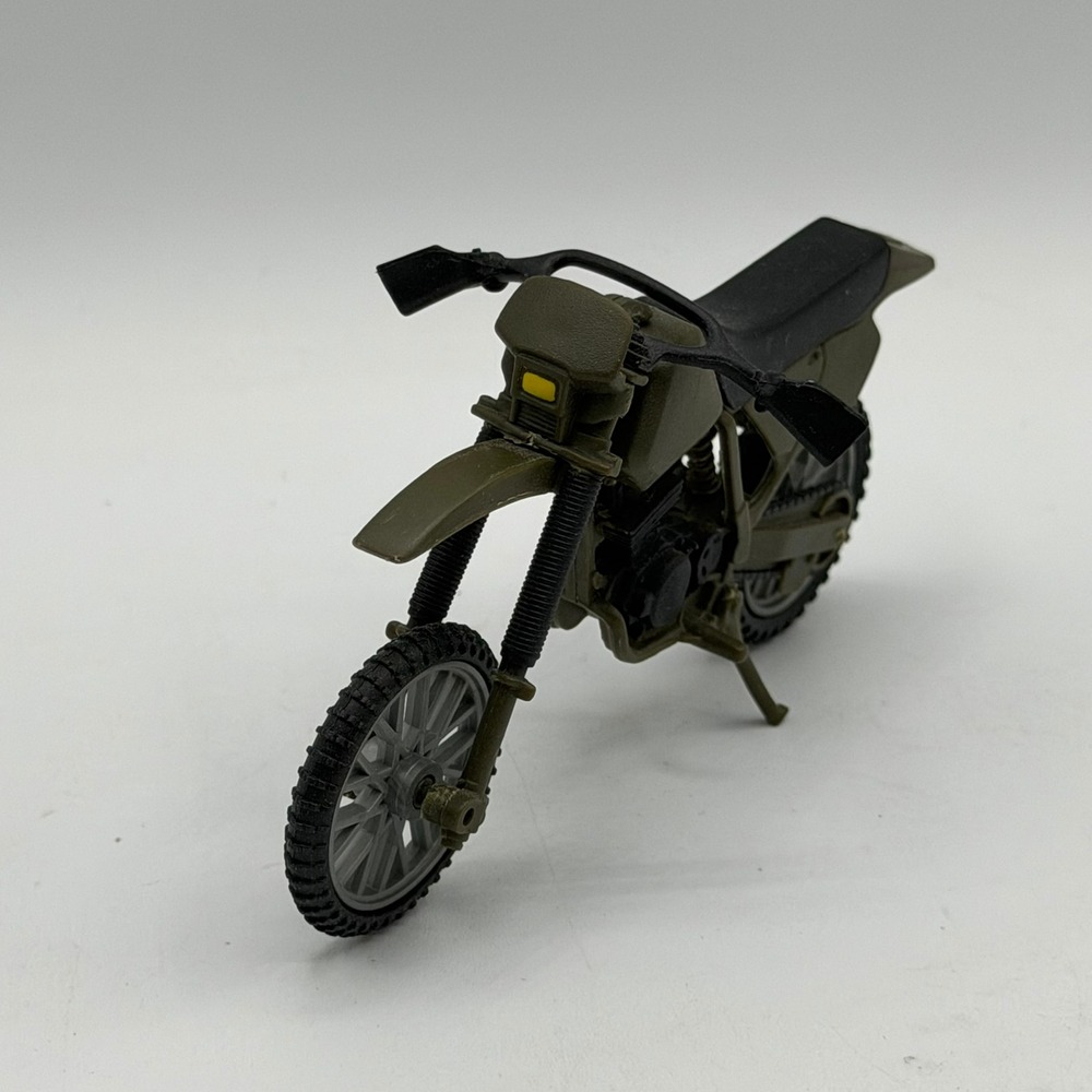 Military Toy Dirt Bike Motorcycle Green for 3.75-4 inch Action Figures - Picture 2 of 11